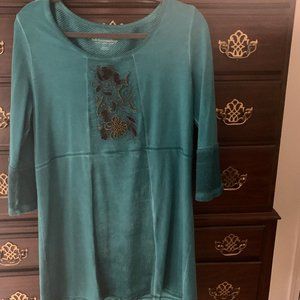 Soft Surroundings Beaded Tunic, Size Medium